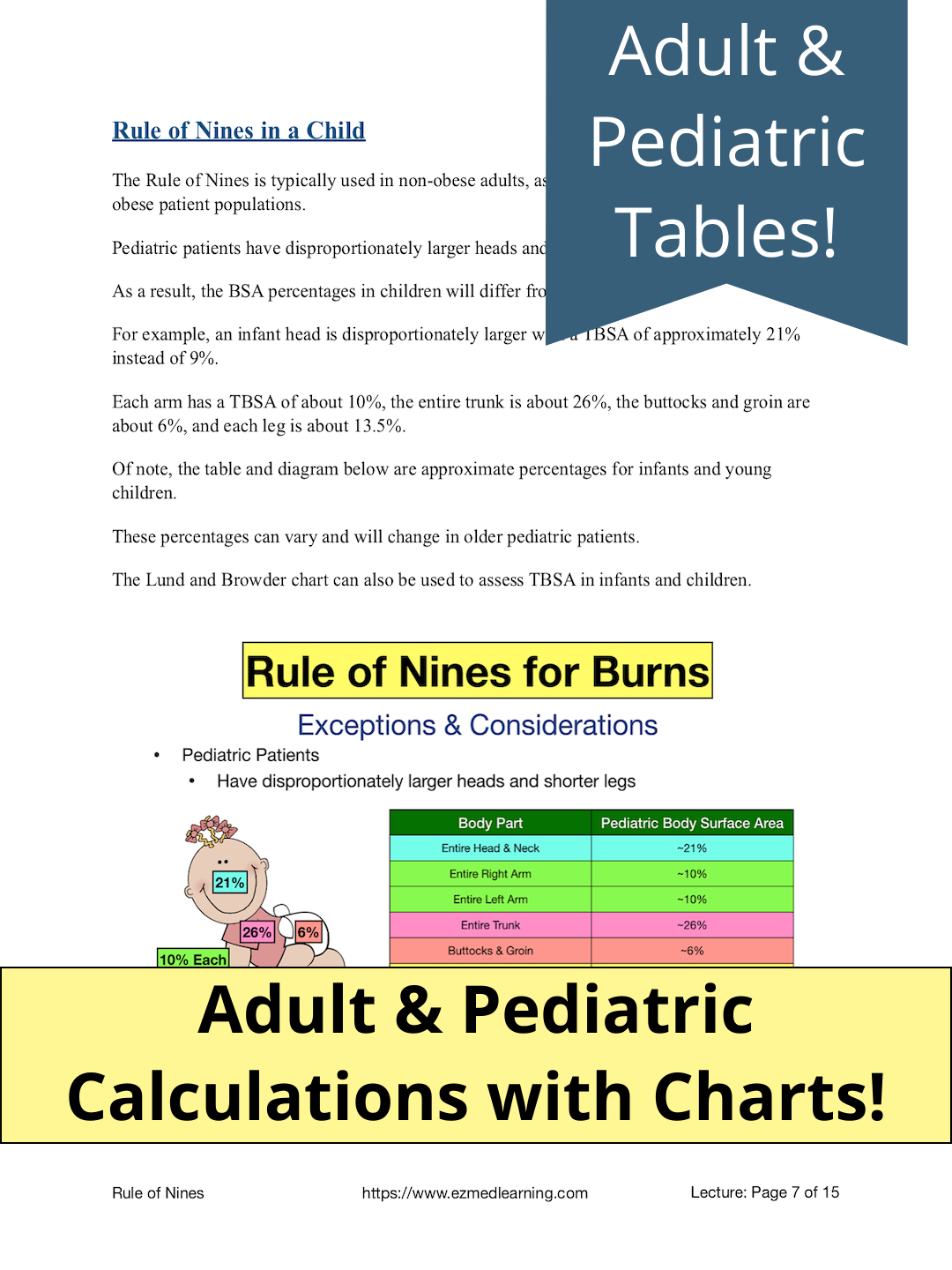 Rule of Nines for Burns [PDF Lecture] – EZmed