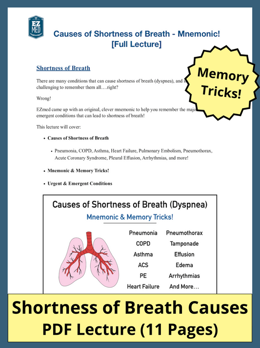 Causes of Shortness of Breath [PDF Lecture]